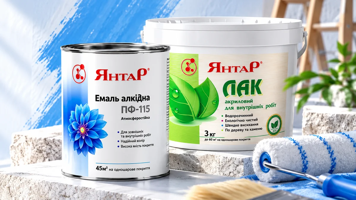 Емаль ПФ-115 Янтар для фарбування металу та дерева